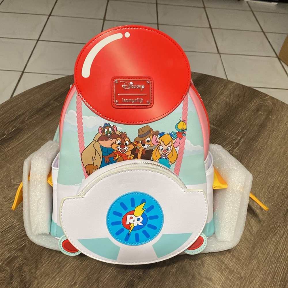 Loungefly Disney Chip 'n Dale's Rescue Rangers Mini Backpack Dis NWT